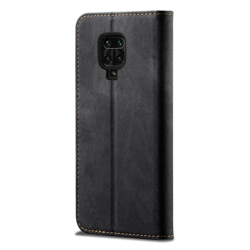 Flip Cover Xiaomi Redmi Note 9S / Redmi Note 9 Pro Tissu Jeans