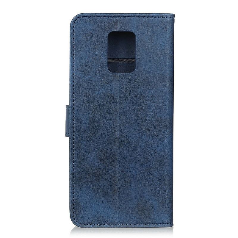 Housse Xiaomi Redmi Note 9 Pro Effet Cuir Mat Rétro