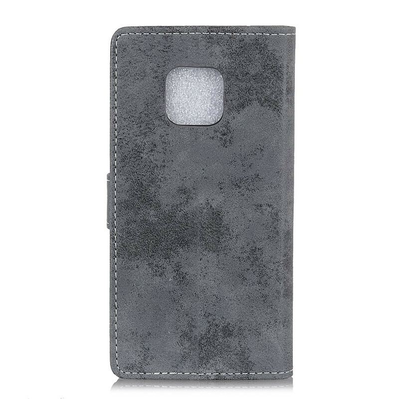 Housse Xiaomi Redmi Note 9 Pro Effet Cuir Vintage