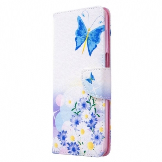 Housse Xiaomi Redmi Note 9S / Note 9 Pro Papillons et Fleurs Peints