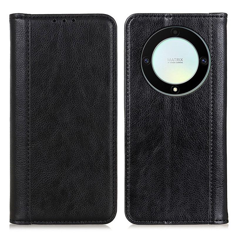 Flip Cover Honor Magic 5 Lite Cuir Fendu Stylé