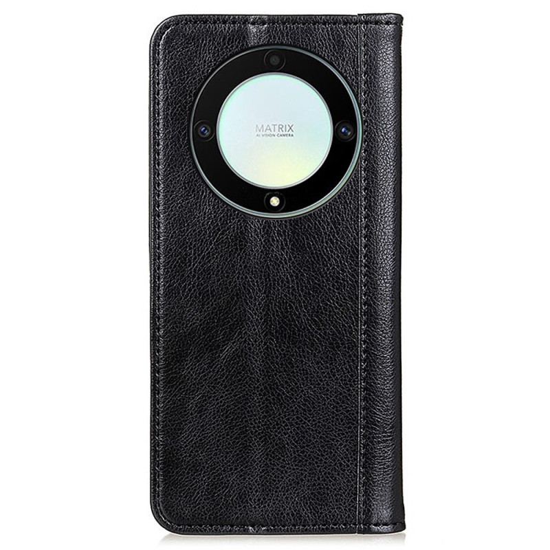 Flip Cover Honor Magic 5 Lite Cuir Fendu Stylé