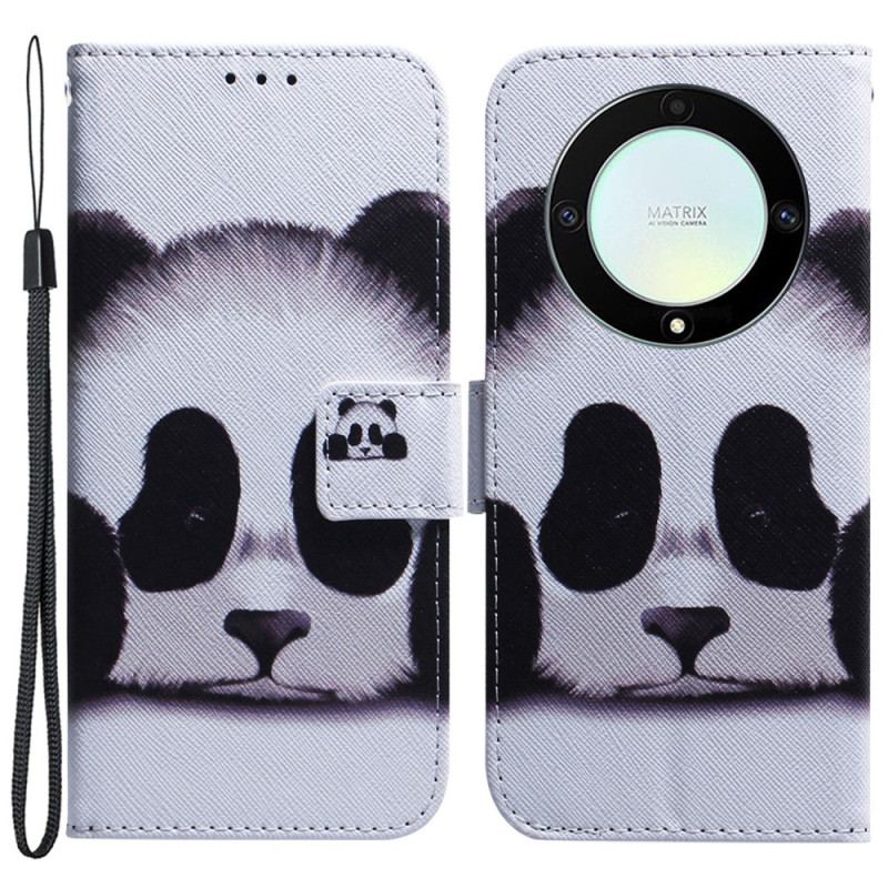 Housse Honor Magic 5 Lite Panda à Lanière