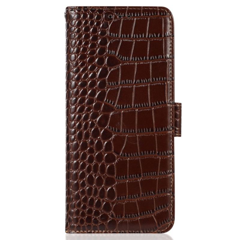 Housse Honor Magic 5 Lite Style Crocodile RFID