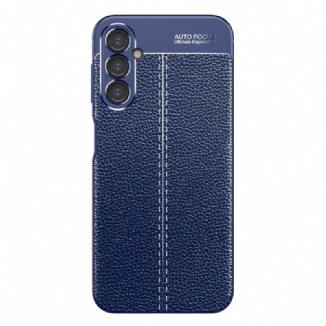 Coque Samsung Galaxy A14 5G / A14 Effet Cuir Litchi Double Line