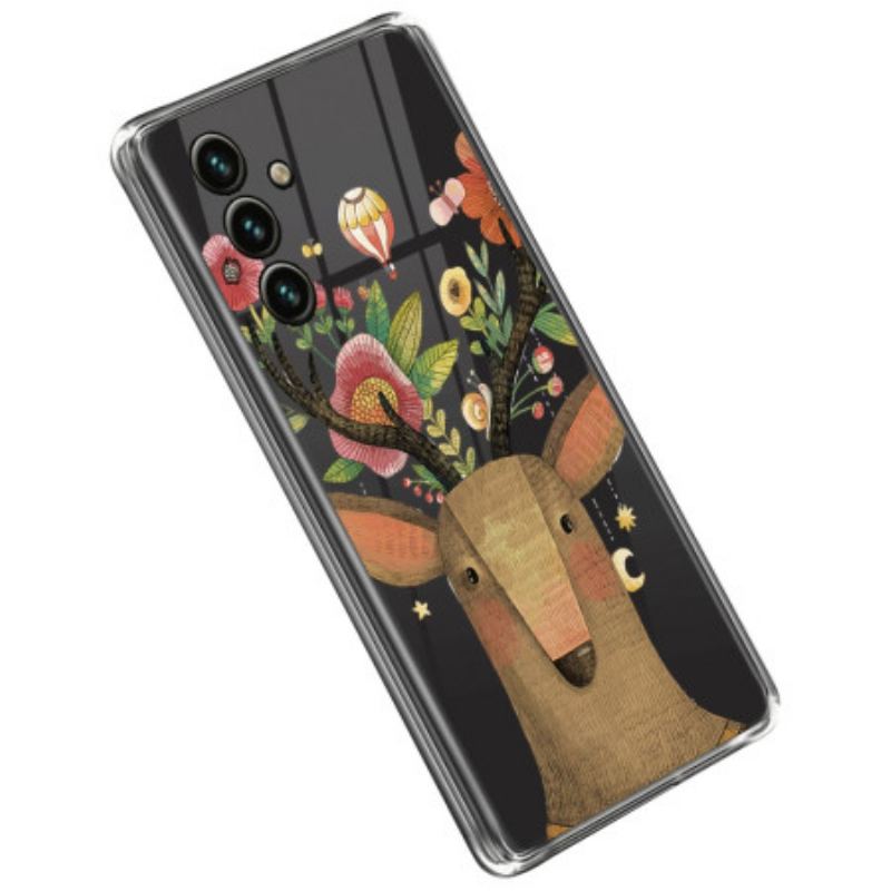 Coque Samsung Galaxy A14 5G / A14 Transparente Cerf Tribal