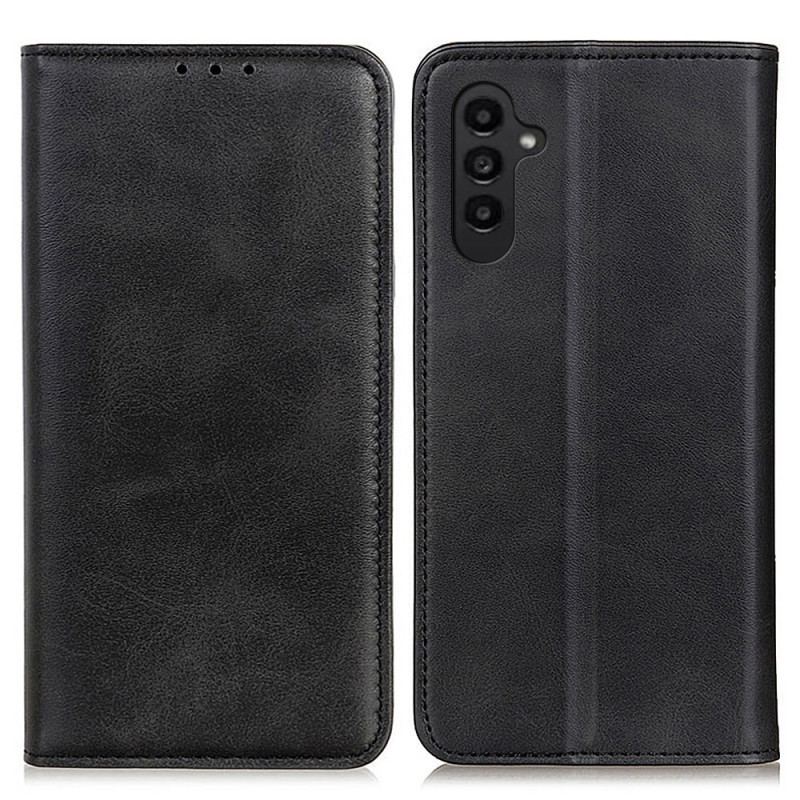 Flip Cover Samsung Galaxy A14 5G / A14 Cuir Fendu