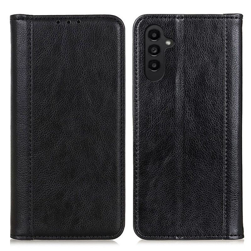 Flip Cover Samsung Galaxy A14 5G / A14 Cuir Fendu Stylé