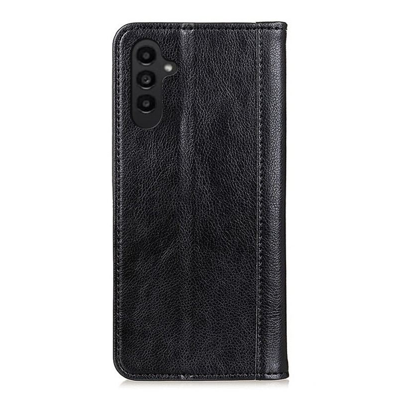 Flip Cover Samsung Galaxy A14 5G / A14 Cuir Fendu Stylé