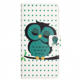 Housse Samsung Galaxy A14 5G / A14 Hibou Endormi