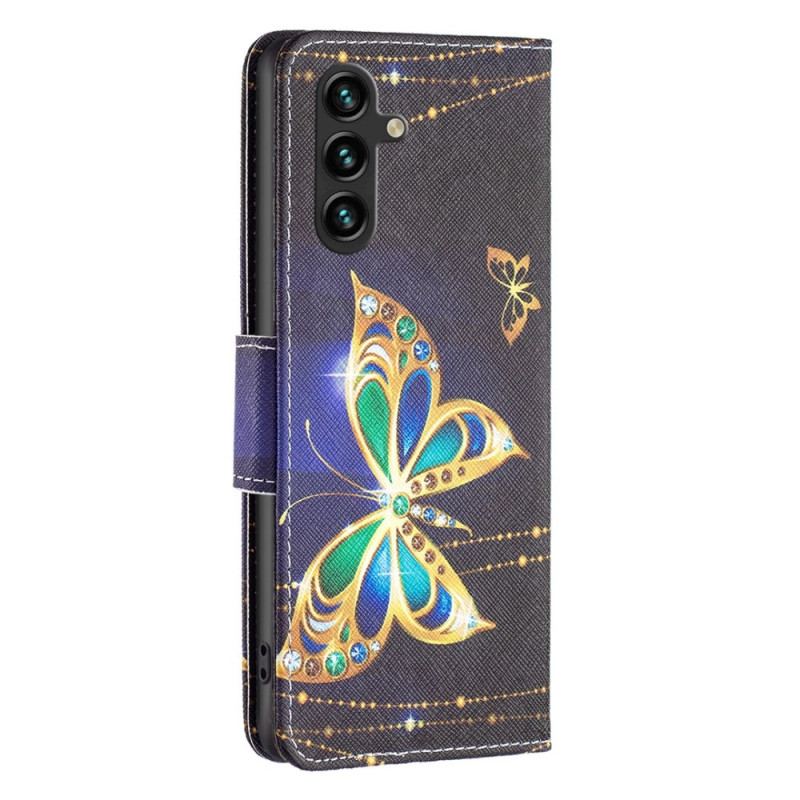 Housse Samsung Galaxy A14 5G / A14 Papillon Royal