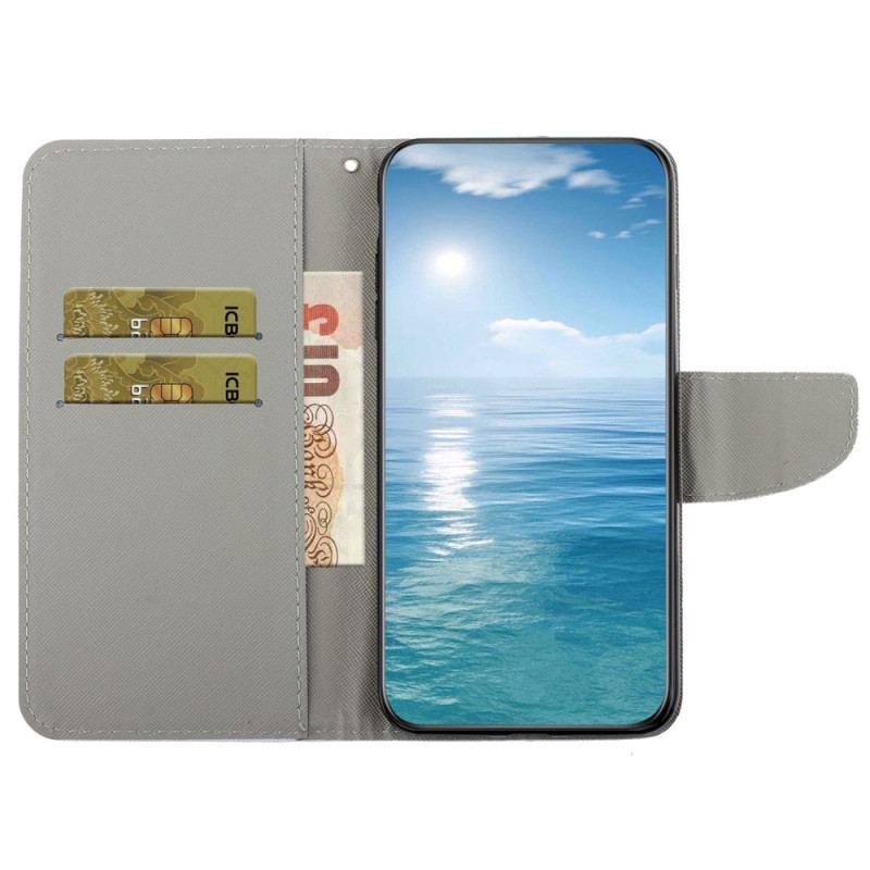 Housse Samsung Galaxy A14 5G / A14 Patchwork à Lanière