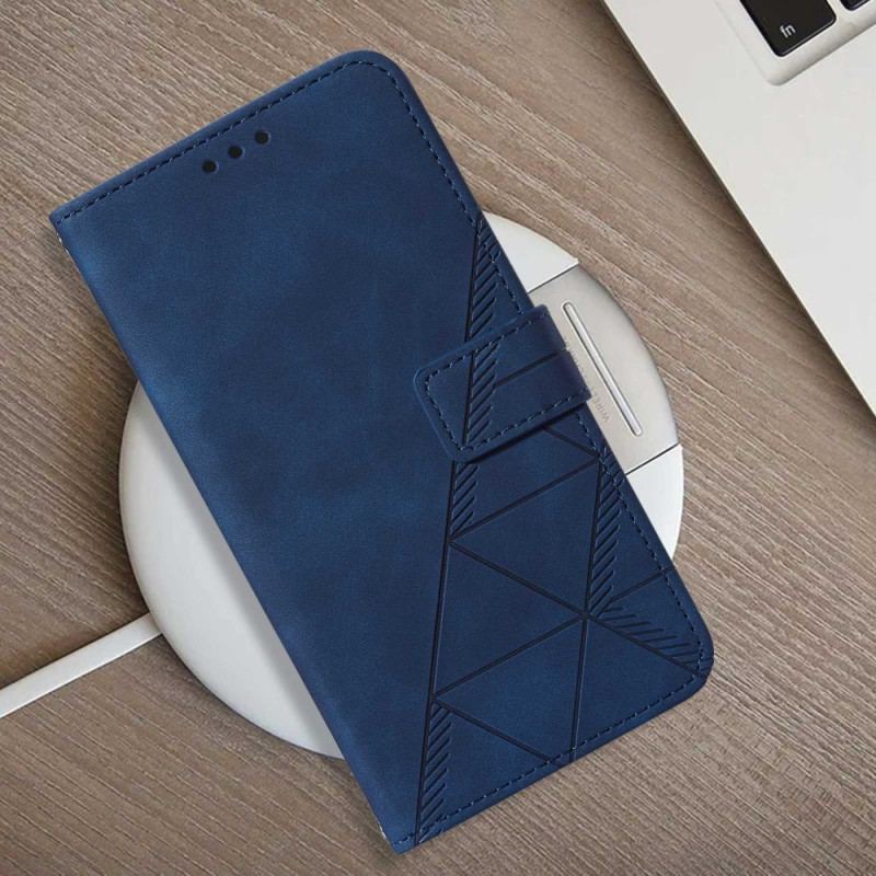 Housse Samsung Galaxy A14 5G / A14 Triangles avec Lanière