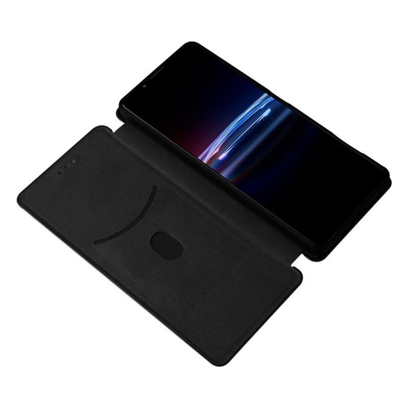 Flip Cover Sony Xperia Pro-I Fibre Carbone