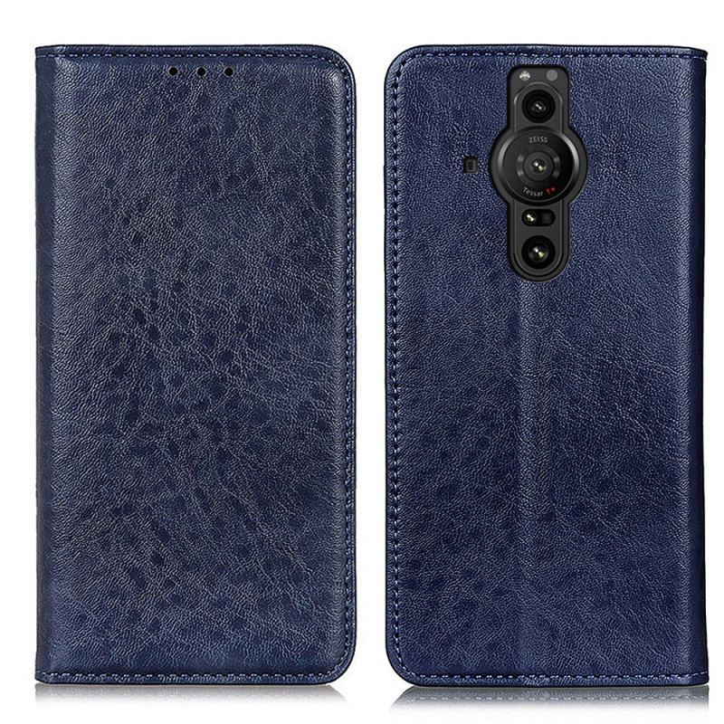 Flip Cover Sony Xperia Pro-I Simili Cuir Texturé