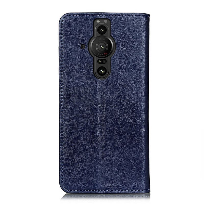 Flip Cover Sony Xperia Pro-I Simili Cuir Texturé