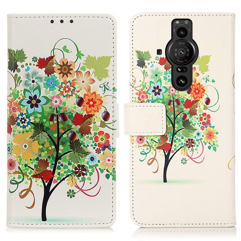 Housse Sony Xperia Pro-I Arbre Fleuri