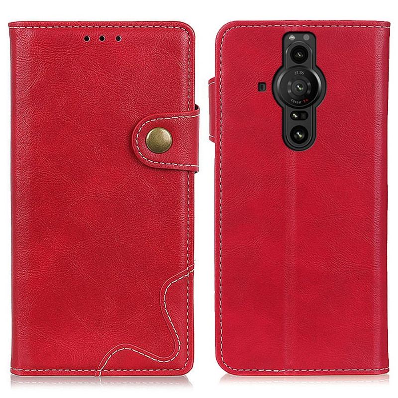 Housse Sony Xperia Pro-I Artistique Couture Bouton