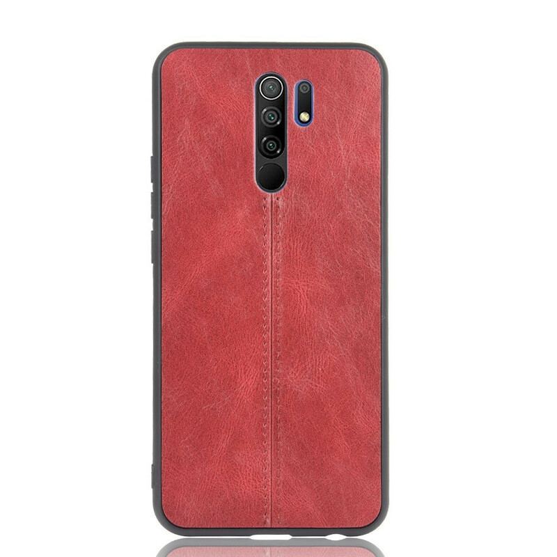 Coque Xiaomi Redmi 9 Effet Cuir Couture