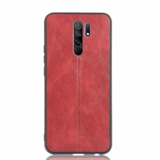 Coque Xiaomi Redmi 9 Effet Cuir Couture