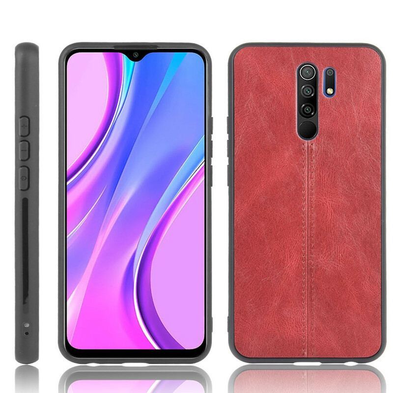 Coque Xiaomi Redmi 9 Effet Cuir Couture