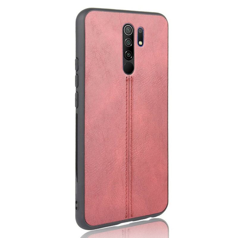 Coque Xiaomi Redmi 9 Effet Cuir Couture