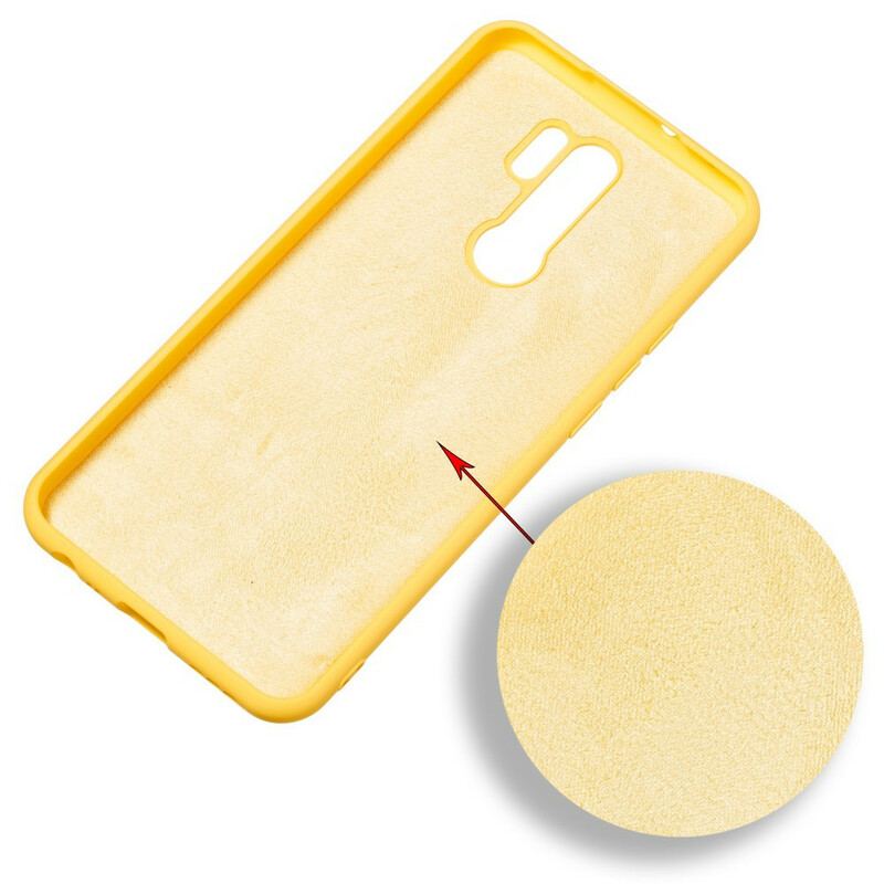 Coque Xiaomi Redmi 9 Silicone Liquide Avec Lanière