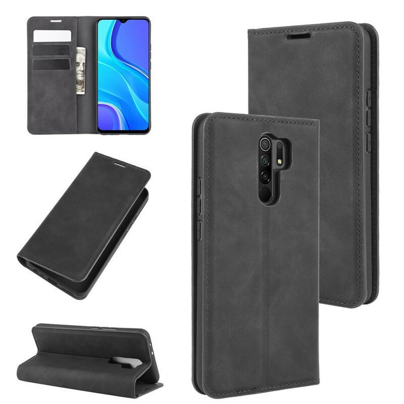 Flip Cover Xiaomi Redmi 9 Effet Cuir Douceur