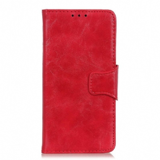 Housse Xiaomi Redmi 9 Cuir Fendu Fermoir Réversible