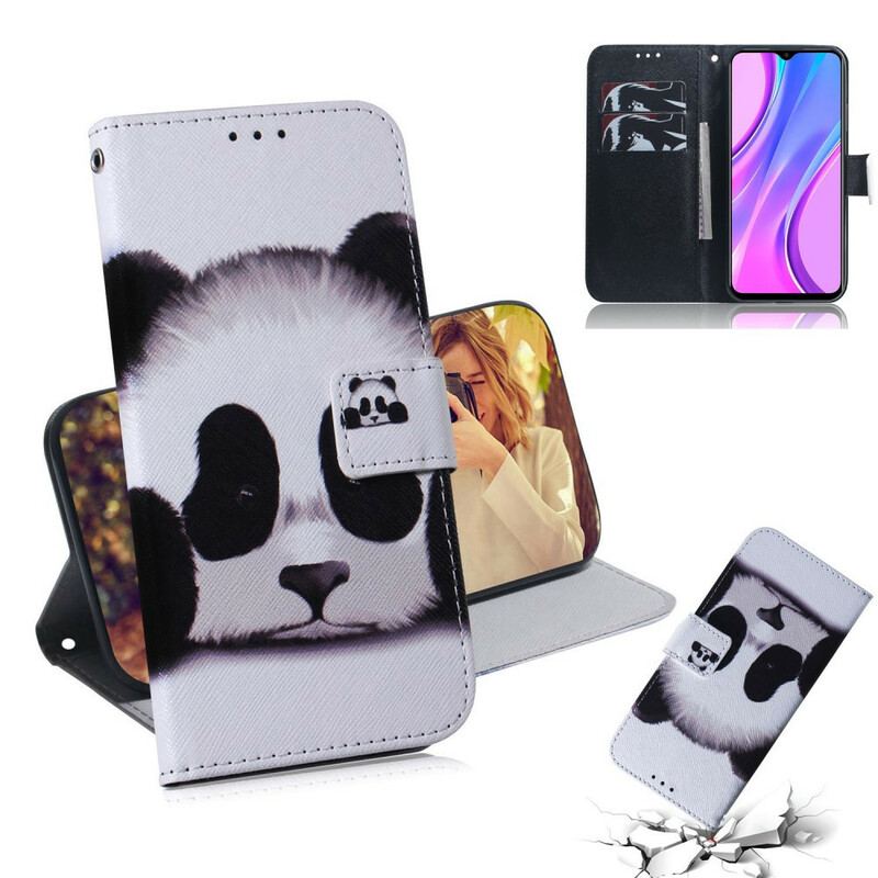 Housse Xiaomi Redmi 9 Face de Panda