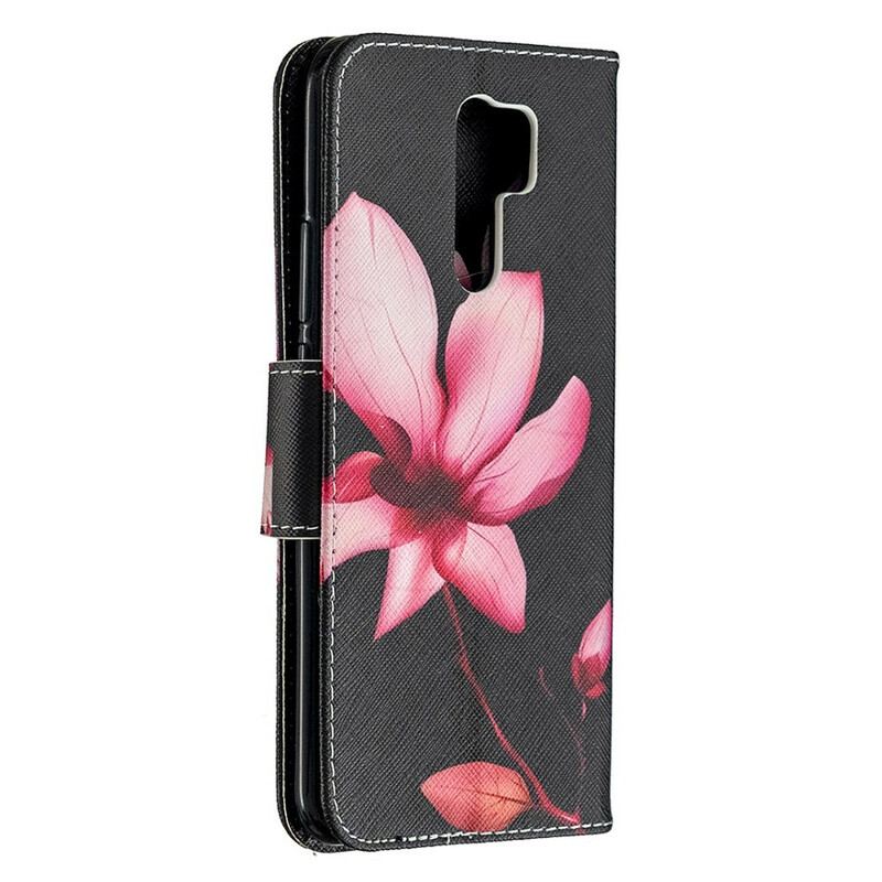 Housse Xiaomi Redmi 9 Fleur Rose