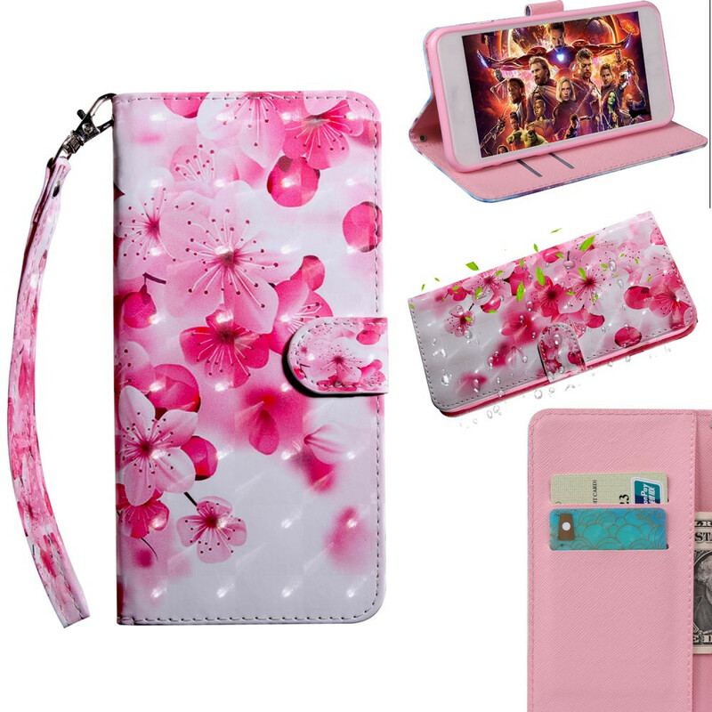 Housse Xiaomi Redmi 9 Fleurs Roses