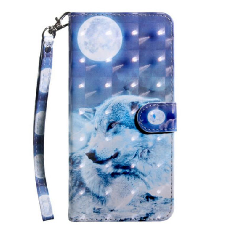 Housse Xiaomi Redmi 9 Loup au Claire de Lune