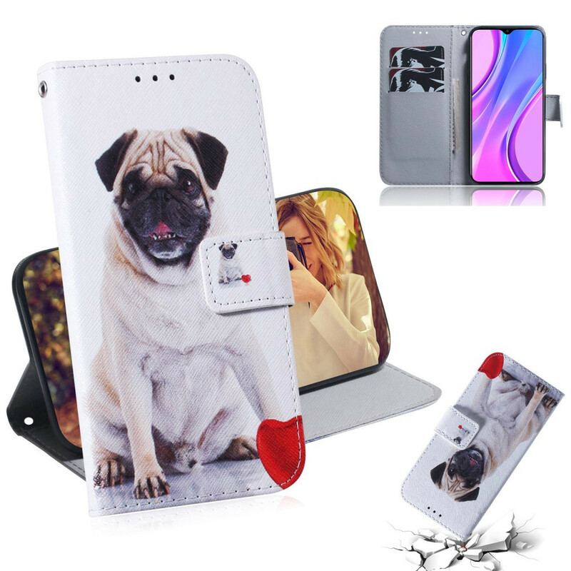 Housse Xiaomi Redmi 9 Pug Dog