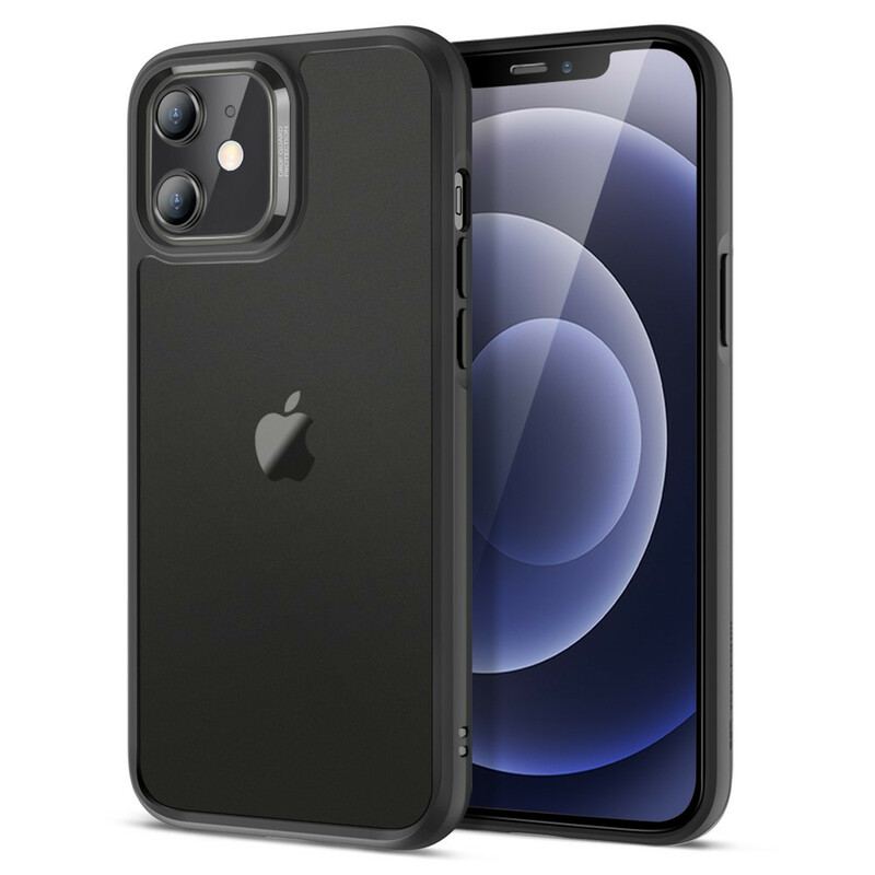 Coque iPhone 12 Mini Dos en Verre et Rebords en Silicone