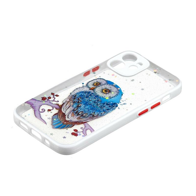 Coque iPhone 12 Mini Hybride hibou