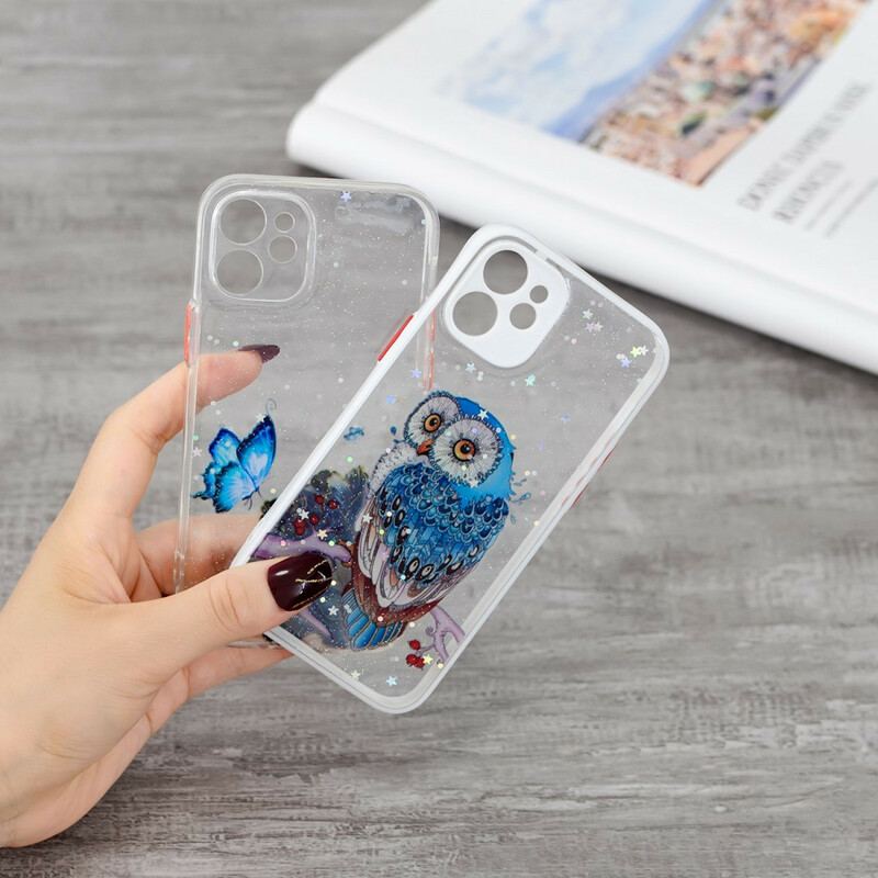 Coque iPhone 12 Mini Hybride Papillon Floral