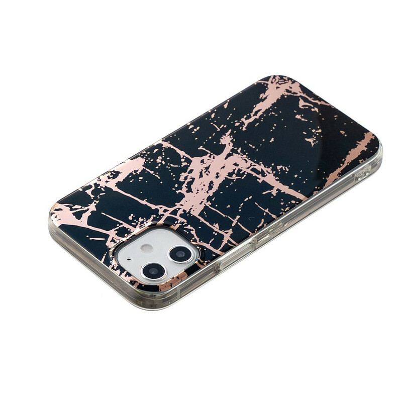 Coque iPhone 12 Mini Marbre Géométrie Colorée 2