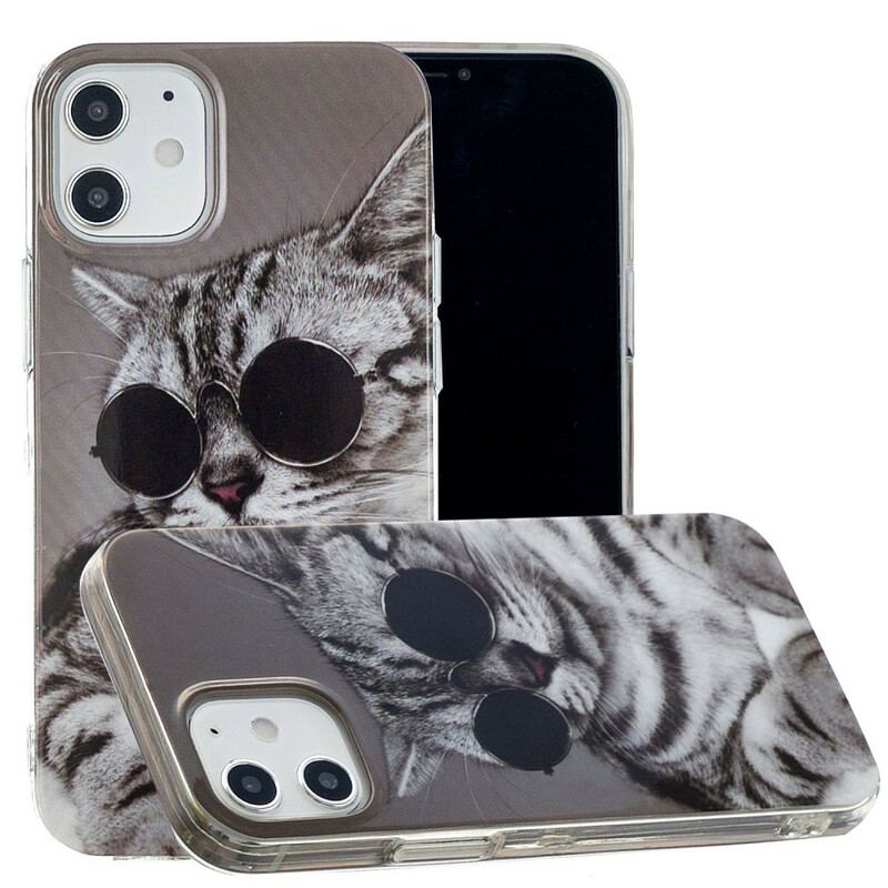 Coque iPhone 12 Mini Mon Chaton Incognito