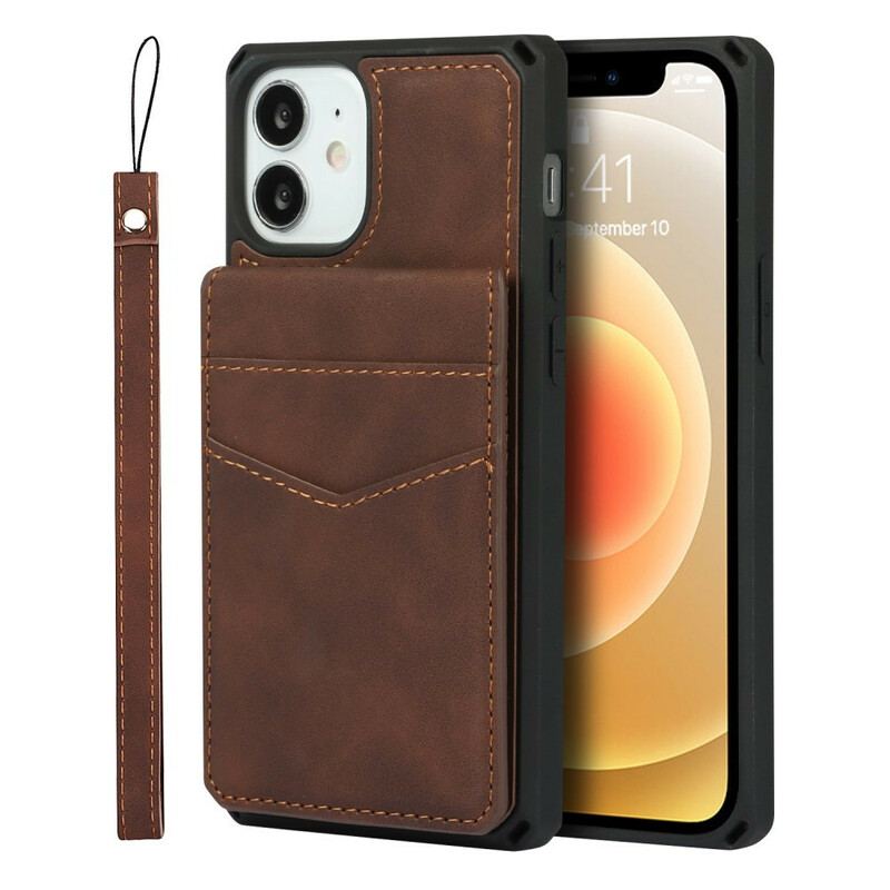 Coque iPhone 12 Mini Multi-Fonctionnelle avec Lanière