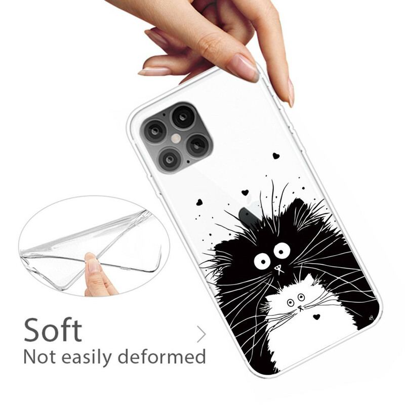 Coque iPhone 12 Mini Regarde les Chats