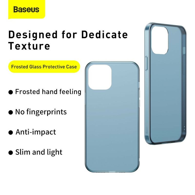 Coque iPhone 12 Mini Silicone avec un Verre Trempé BASEUS