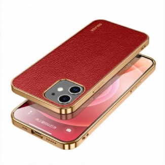 Coque iPhone 12 Mini Style Cuir SULADA