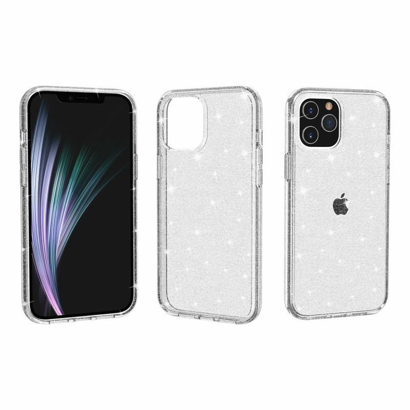 Coque iPhone 12 Mini Transparente Paillettes