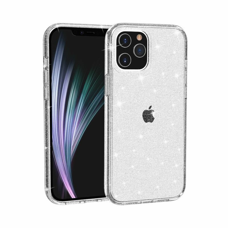 Coque iPhone 12 Mini Transparente Paillettes