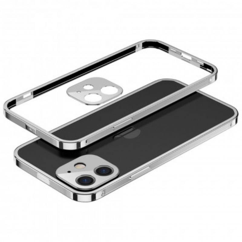 Coque iPhone 12 Mini Transparente Rebords Alliage Aluminium