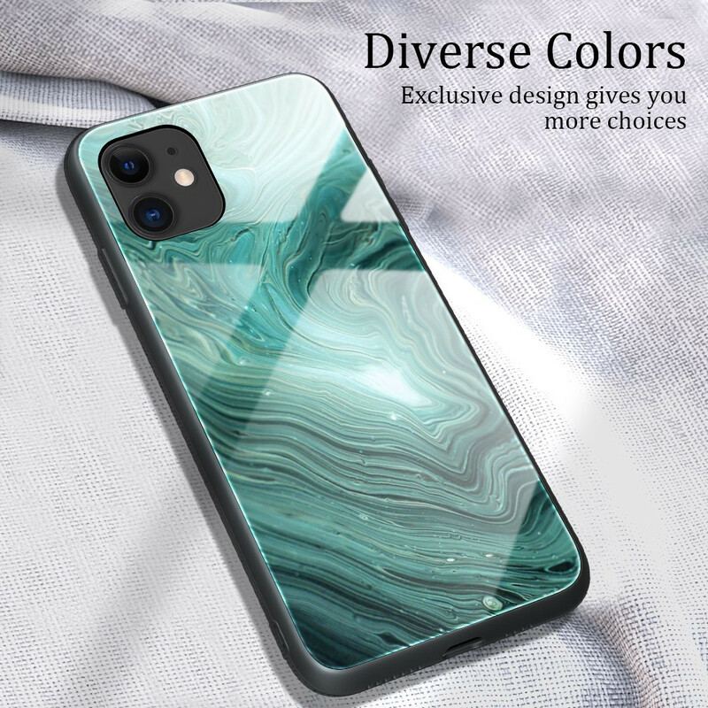 Coque iPhone 12 Mini Verre Trempé Colors