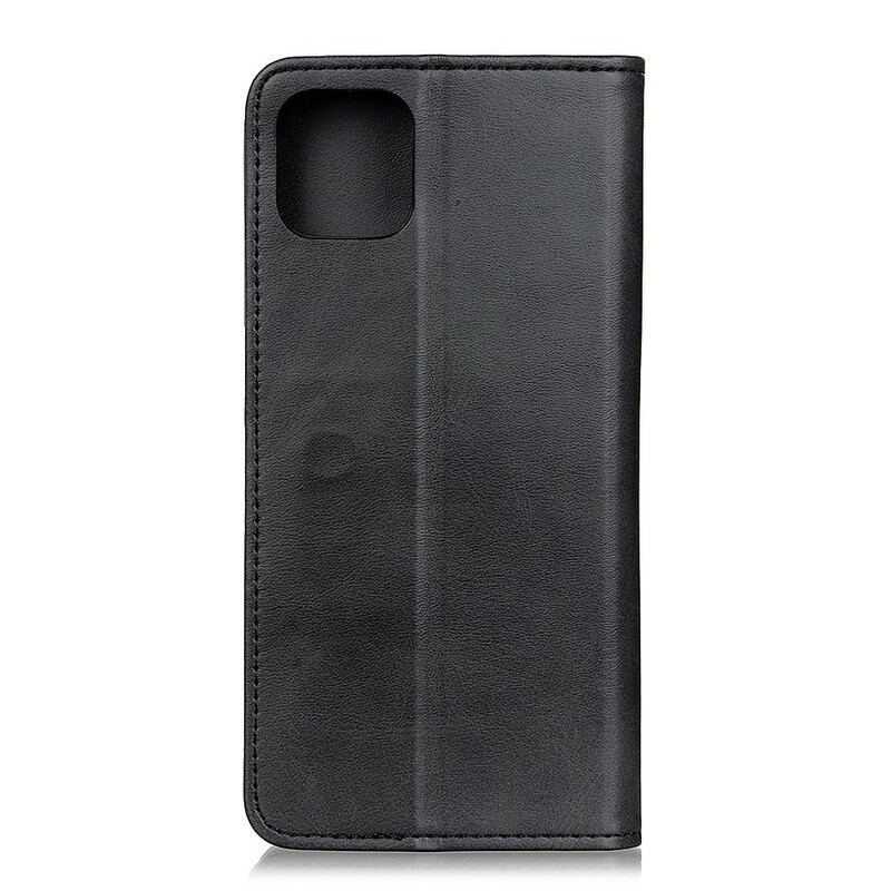 Flip Cover iPhone 12 Mini Cuir Fendu Mat