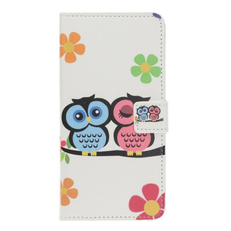 Housse iPhone 12 Mini Couple de Hiboux