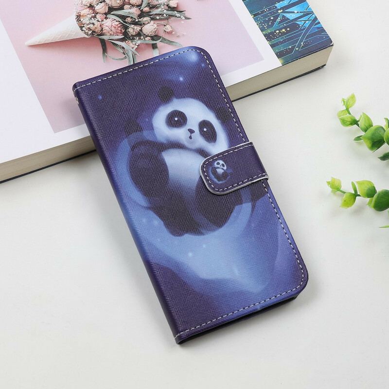 Housse iPhone 12 Mini Panda Space à Lanière